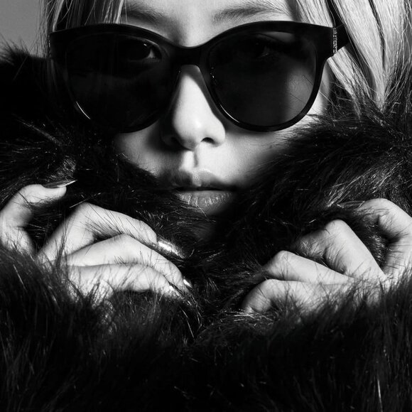 Saint Laurent SLM107 003 Cat Eye Sunglasses - Havana/Green main image 9